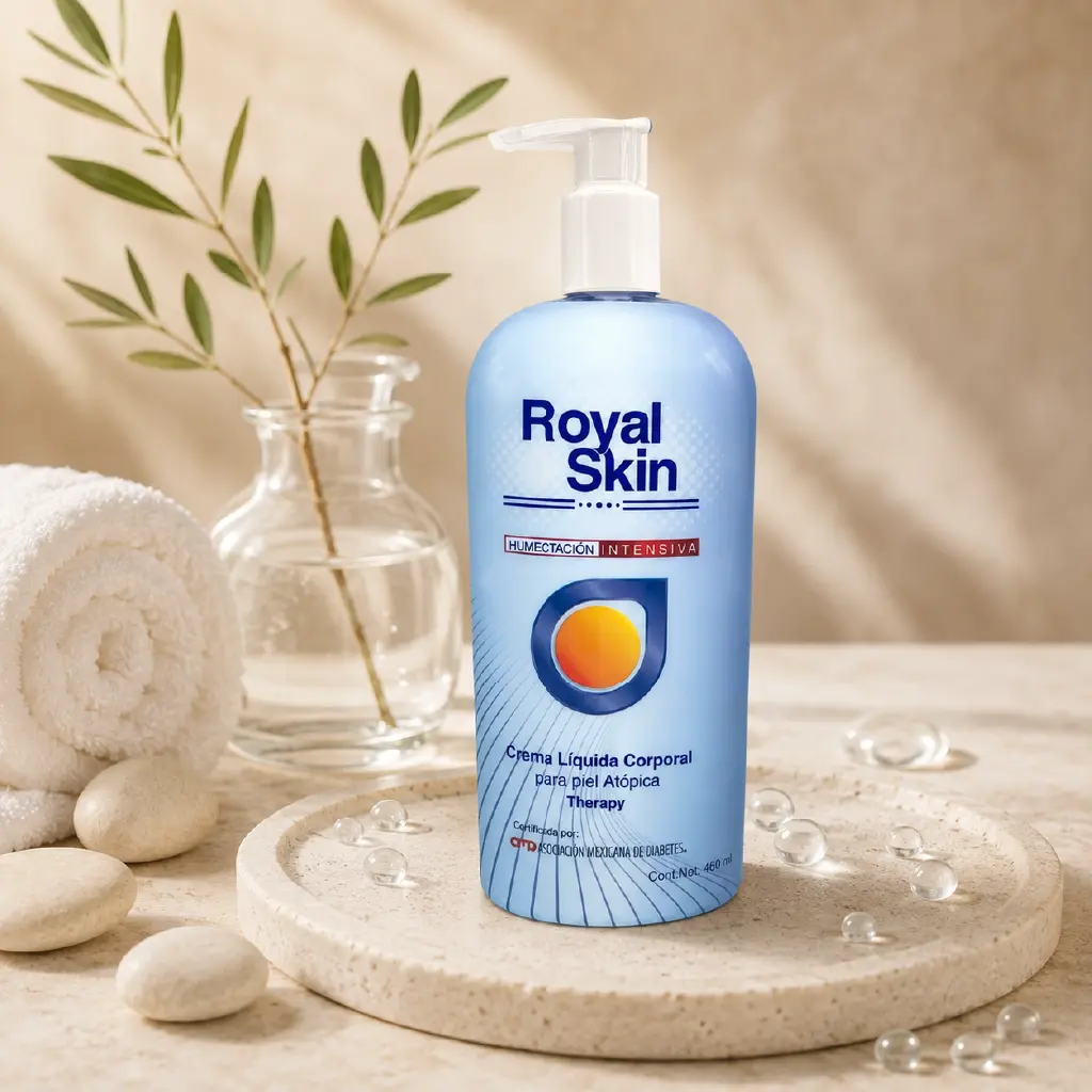 Crema corporal Therapy Royal Skin en rutina de hidratación corporal